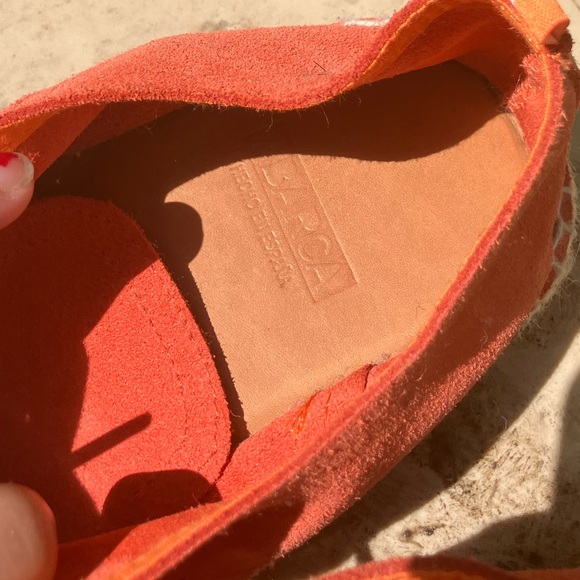 Orange handmade espadrilles - Picture 3 of 6